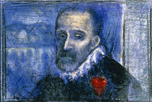 Remigio Valdes de Hoyos - Retrato de Miguel de Cervantes II (Portrait) 1985